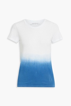 Gradient cotton-jersey T-shirt