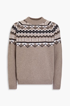 Glenn Fair Isle wool and cashmere-blend sweater