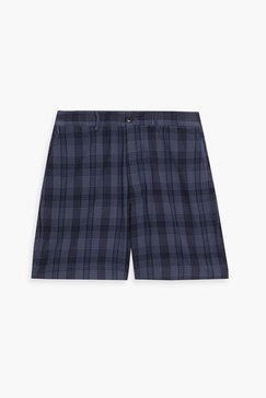 Checked cotton shorts