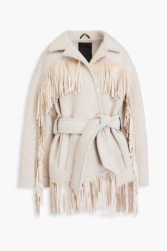 Fringed scuba jacket