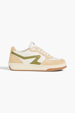 Retro Court leather and suede sneakers