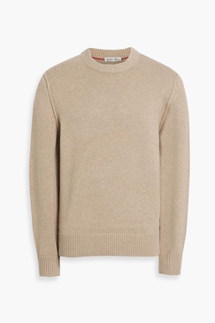 Weston merino wool and cotton-blend sweater