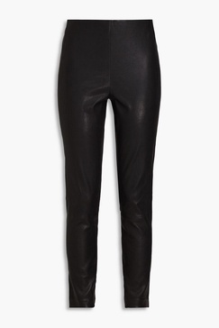 Simone stretch-leather skinny pants