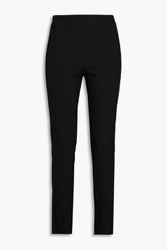 Simone cropped cotton-blend twill slim-leg pants