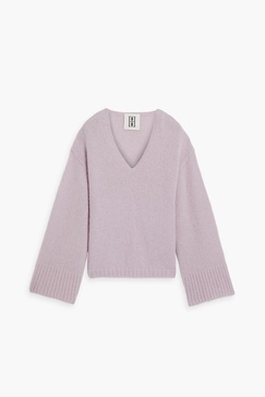 Brushed knitted sweater