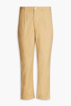 Boy cropped cotton-blend twill tapered pants