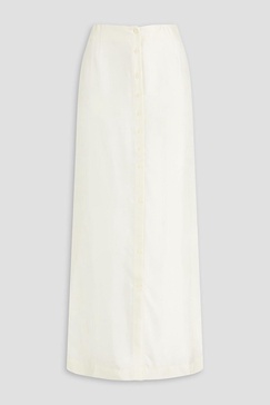 Naroi silk-twill maxi skirt