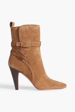 Sohelia buckled suede ankle boots