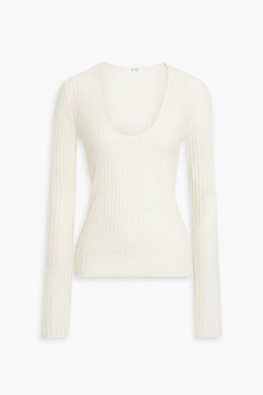 Ribbed cashmere sweater