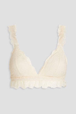 Leavers lace triangle bra