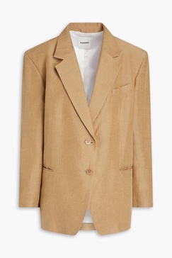 Slub woven blazer