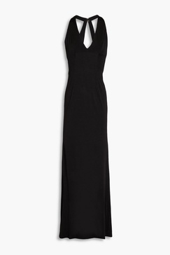 High Seas cutout stretch-jersey halterneck maxi dress