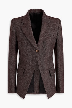 Herringbone wool blazer