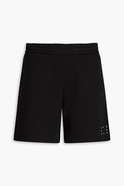 Appliquéd French cotton-terry shorts