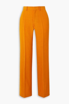 Gilmar pleated woven straight-leg pants