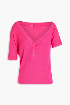 Ribbed stretch-Micro Modal and Supima cotton-blend top