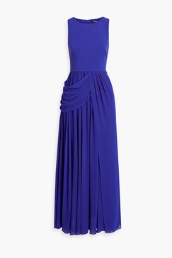 Draped chiffon gown