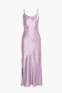 Satin maxi slip dress