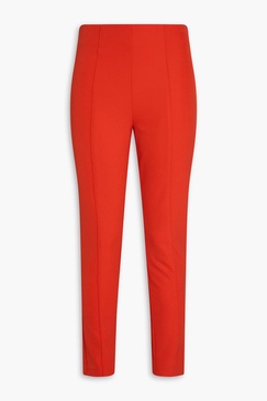 Honolulu cropped stretch-crepe slim-leg pants