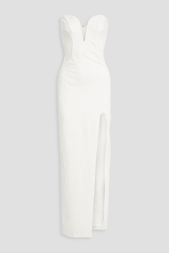 Tena strapless cady gown