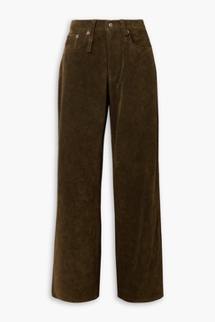 D'Arcy suede wide-leg pants