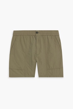 Utility shell drawstring shorts