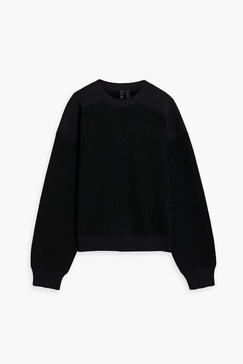 Ribbed wool-blend sweater