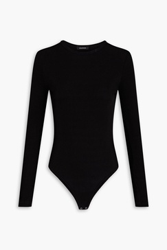 Jigsaw cutout ribbed-jersey bodysuit