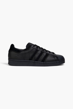 Superstar embroidered leather sneakers