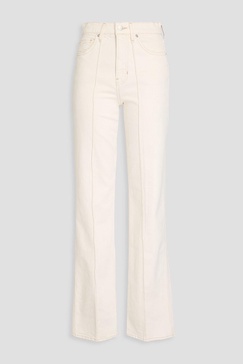 High-rise straight-leg jeans