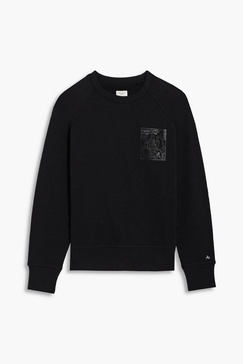 Printed French cotton-terry sweatshirt