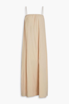 Cotton-gauze maxi dress