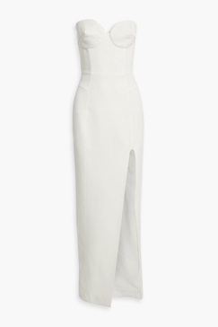 Pernille strapless crepe gown