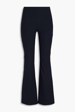 Simone stretch-cotton twill flared pants