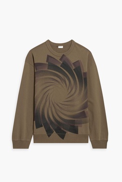 Printed French cotton-terry sweatshirt