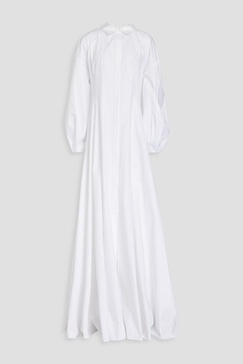 Cotton maxi shirt dress