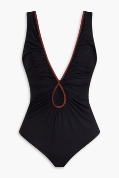 Malick cutout open-back swimsuit