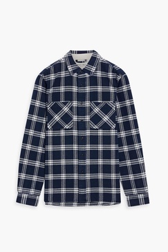 Checked cotton-flannel shirt