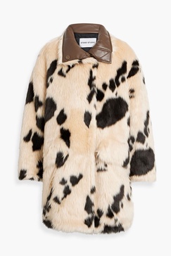 Doona printed faux fur coat