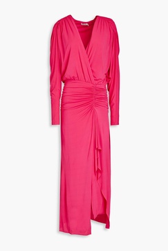 Ellie ruched jersey maxi dress