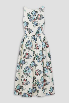 Sophia floral-print cloqué midi dress