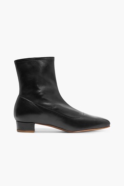 Este leather ankle boots