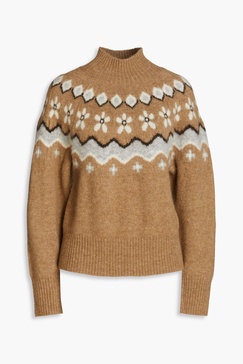 Fair Isle alpaca-blend turtleneck sweater