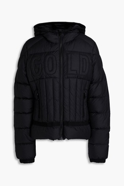 Foundation embroidered quilted down ski jacket