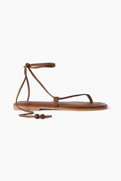 Finch bead-embellished leather sandals