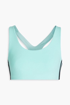 Ella Airweight striped stretch sports bra