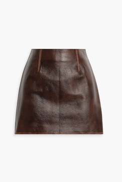 Haile leather mini skirt