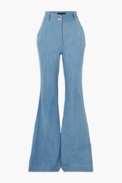 High-rise flared jeans