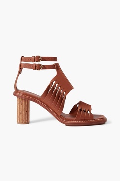 Madeira cutout leather sandals