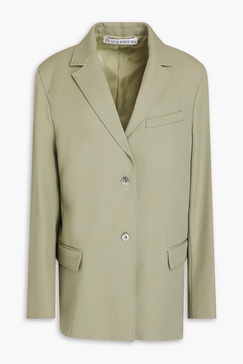 Oversized grain de poudre wool blazer